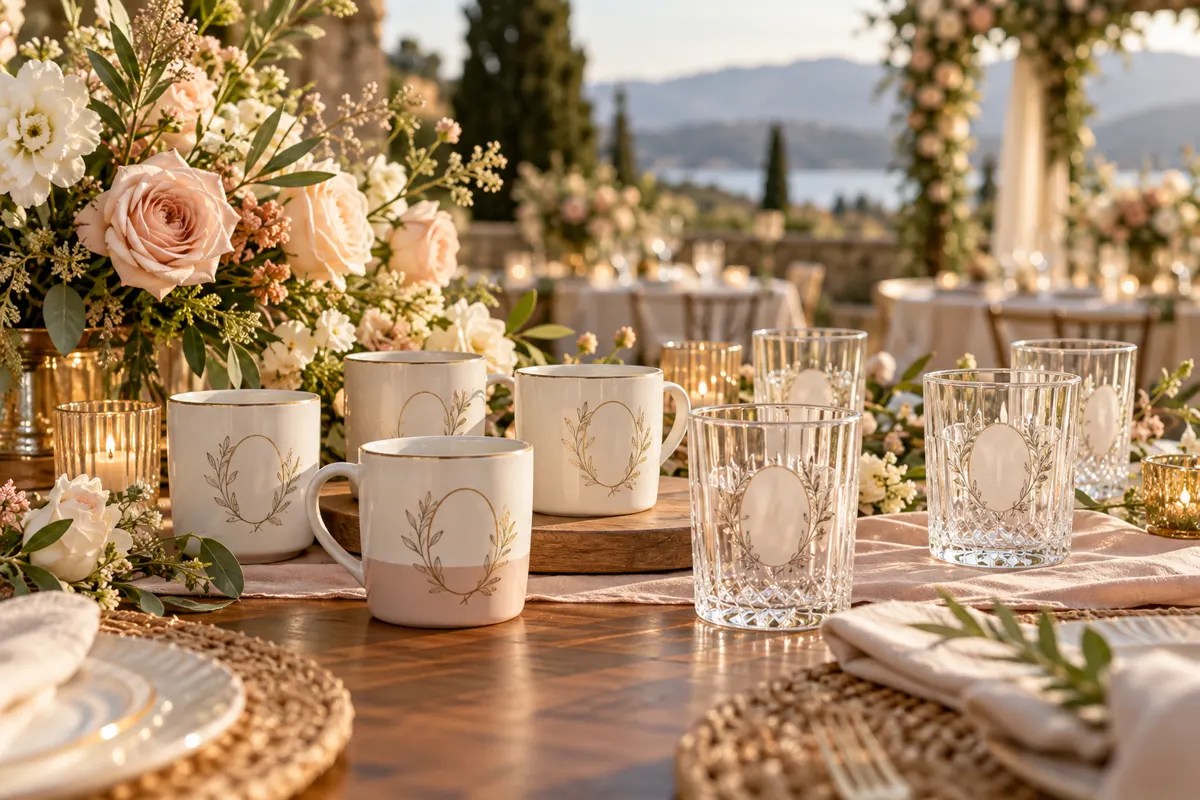 Lembrancinhas de casamento em cerâmica e vidro